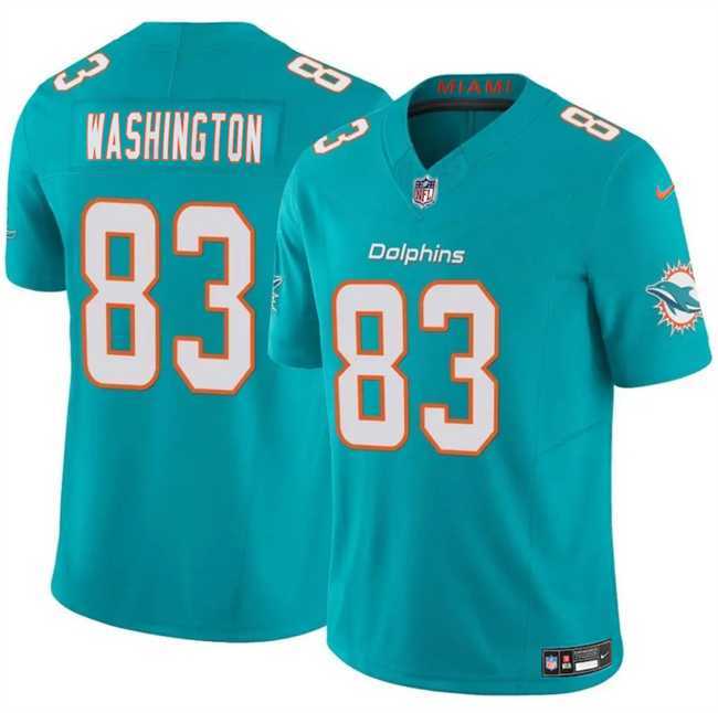 Men & Women & Youth Miami Dolphins #83 Malik Washington Aqua 2024 F.U.S.E Vapor Limited Stitched Jersey->miami dolphins->NFL Jersey